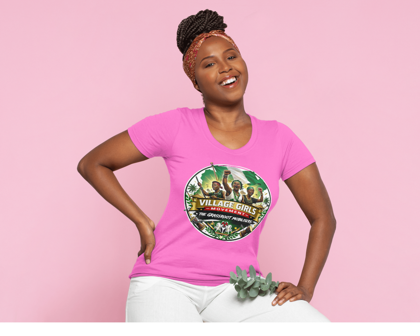 Village Girls Movement T‑Shirt — "The Grassroot Mobilisers" Empowerment Tee